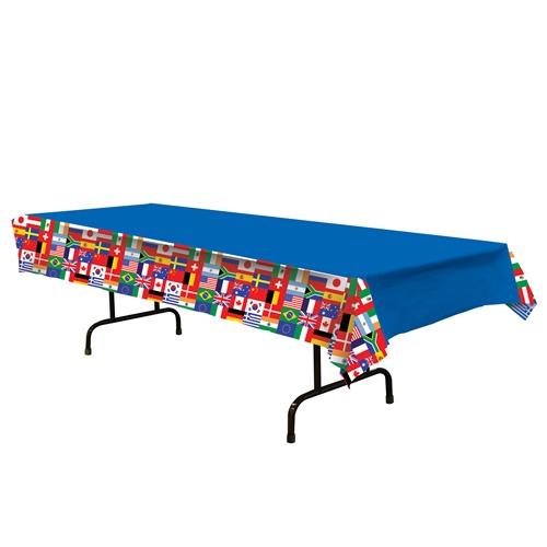 Beistle  International Flag Tablecover Pack of 12
