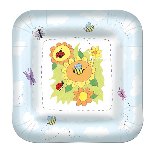 Picture of Beistle 58014 9&amp;quot; Garden Plates for Party Decorations Pack of 12