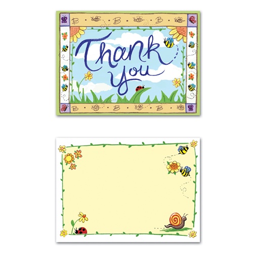 Picture of Beistle 58305 B Is For Baby Thank You Notes Pack of 12