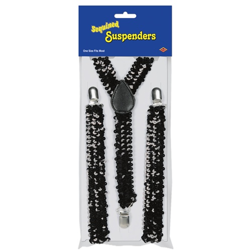 Picture of DDI 692660 Sequined Suspenders - Black Case of 12