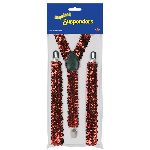 Picture of DDI 692883 Sequined Suspenders - Red Case of 12