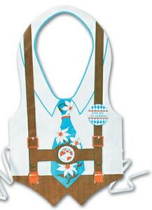 Plastic Oktoberfest Vest Pack of 48