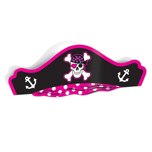 Picture of DDI 686967 Pink Printed Pirate Hat Case of 48