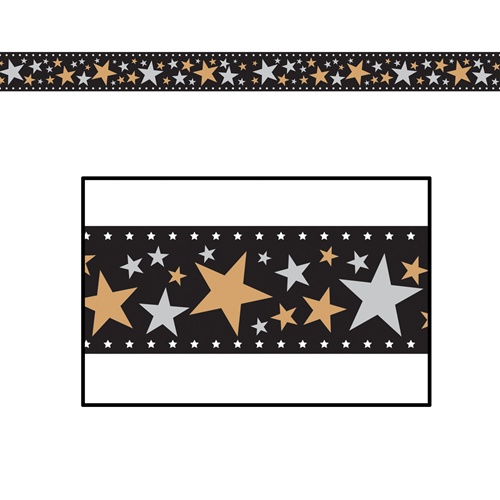 Star Filmstrip Poly Decorating Material Pack of 12