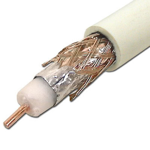 Picture of CMPLE 1001-N RG6 Cable- Standard Shield- White 500 Feet