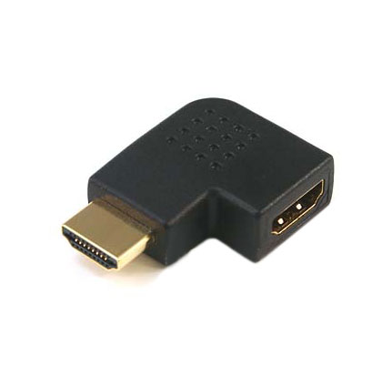 Picture of CMPLE 100-N HDMI Right Angle Port Saver M-F Adapter- Vertical Flat Left 90 Degree
