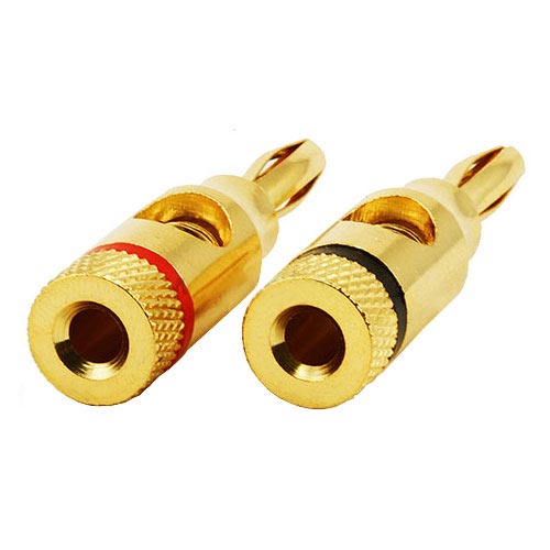 Picture of CMPLE 106-N 1 PAIR OF High-Quality Copper Speaker Banana Plugs- Open Screw Type