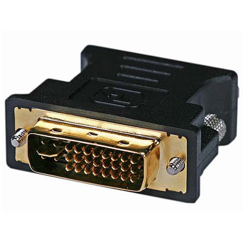 Picture of CMPLE 128-N DVI-I Dual Link Male to HD15- VGA Female Adapter GOLD