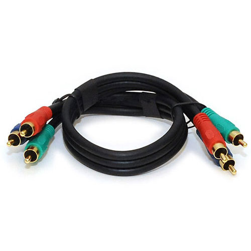 Picture of CMPLE 317-N Component Video Cable 3-RCA Gold HDTV RGB YPbPr- 3 FT