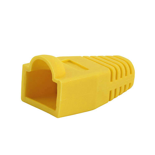 Picture of CMPLE 366-N RJ-45 Color Coded Strain Relief Boots- YELLOW- 50pcs