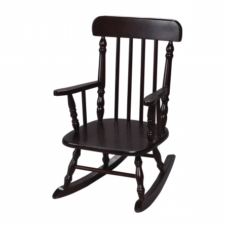 Picture of Giftmark 1410E Deluxe Children&apos;s Spindle Rocking Chair Espresso