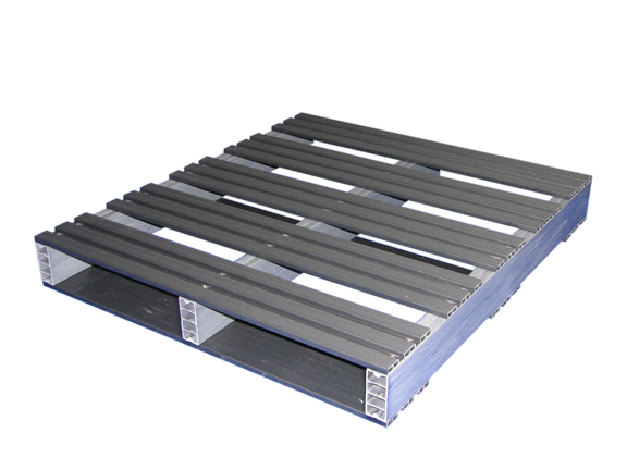 Picture of Jifram Extrusions 05000092 36 in. X 32 in. 2-Way Entry Recycled Plastic Pallet 05000092 with 2000 pound weight capacity