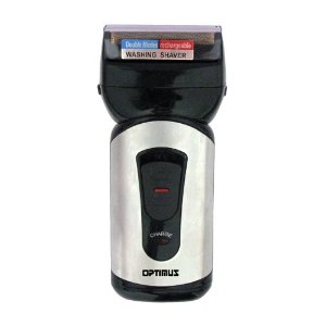 Picture of Optimus 50040 Curve Rechargeable Double Blade Wet-dry Mens Shaver  Black-silver