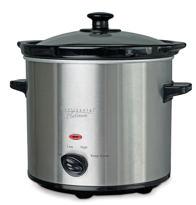 Continental CP43729 Round slow cooker 2.0 qt.