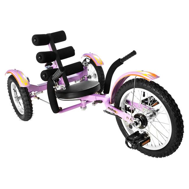 ASA Products Tri-201PL 16 in. Mobo Mobito Three Wheel Cruiser - Purple