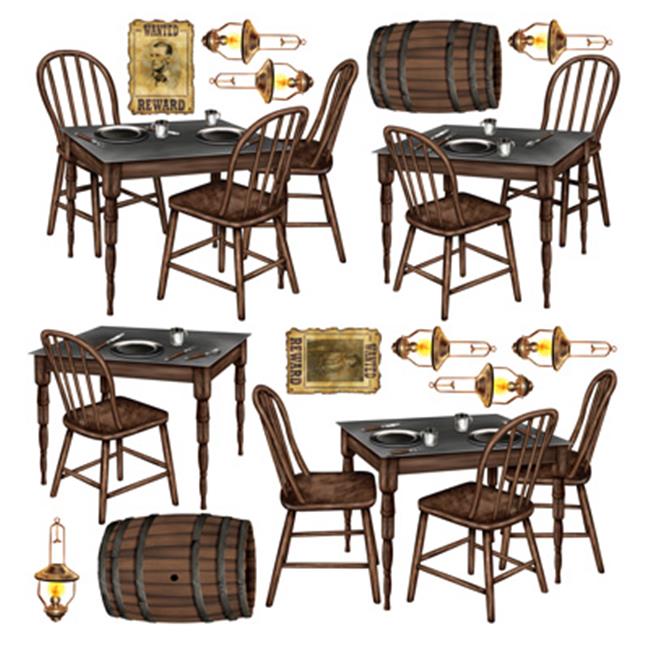 Beistle 52042 Saloon Table Props Pack of 12