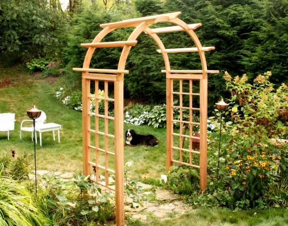 Cedar Arched Arbor- 60 in. Opening