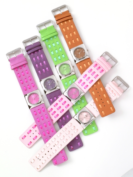 Picture of Jolie Montre Watch 0011-2 Ribbons- Lt Pink