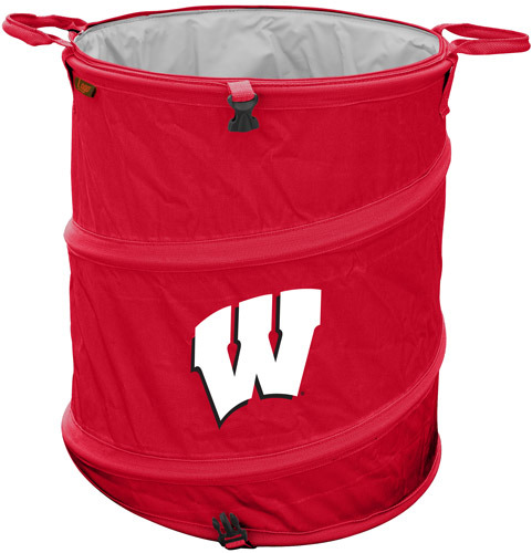 Picture of Logo Brands 244-35 Wisconsin Trash Can