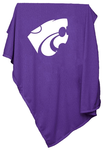 Picture of Logo Brands 158-74 Kansas State Sweatshirt Blanket
