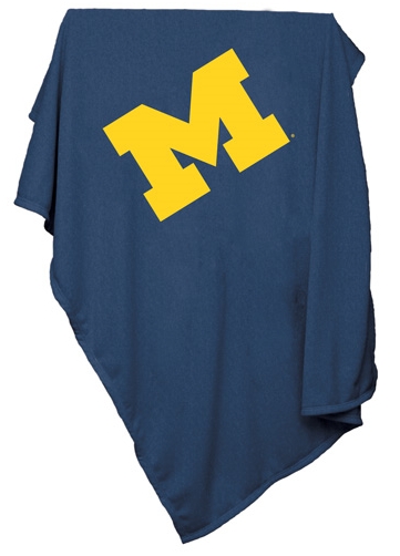 Picture of Logo Brands 171-74 Michigan Sweatshirt Blanket