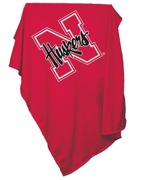 Picture of Logo Brands 182-74 Nebraska Sweatshirt Blanket