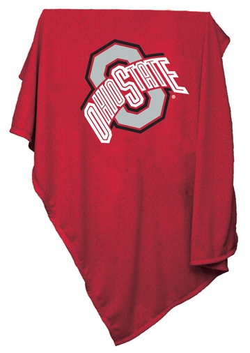 Picture of Logo Brands 191-74 Ohio State Sweatshirt Blanket