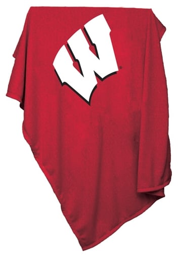 Picture of Logo Brands 244-74 Wisconsin Sweatshirt Blanket