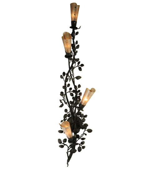 123229 11 in. W Vinca Vine 4-Light Wall Sconce