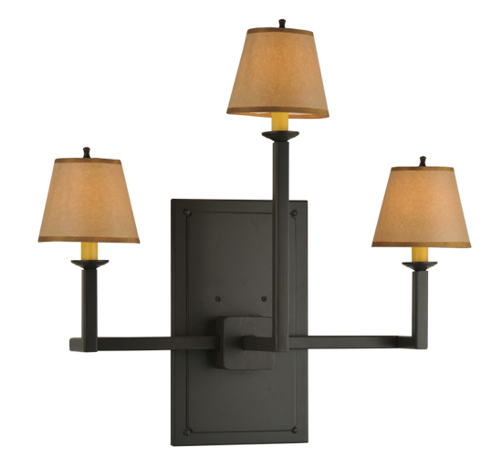 118615 25 in. W Brach Ring 3-Light Wall Sconce