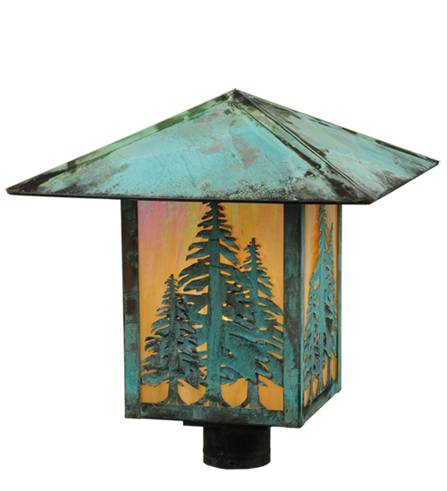 123090 16 in. Sq Seneca Tall Pines Post Mount
