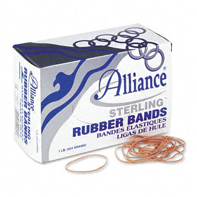 Picture of Alliance ALL-24185 Sterling Ergonomically Correct Rubber Bands- No. 18- 3 x .06- 1900 Bands-1lb Box