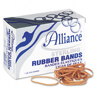 Picture of Alliance ALL-24335 Sterling Ergonomically Correct Rubber Bands&#44; No. 33&#44; 3.5 x .13&#44; 850 Bands-1lb Box