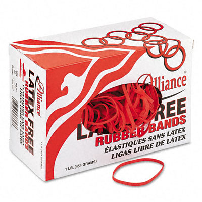 Picture of Alliance ALL-37336 Latex-Free Orange Rubber Bands- Size 33- 3.5 x .13- 850-Box