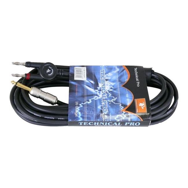 Technical Pro cqb1250 .25 in. to RCA Banana Plug Cables 50 ft. Feet 12 Gauge
