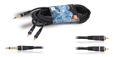 cyqr186 .25 in. to Dual RCA Audio Cables -  Technical Pro