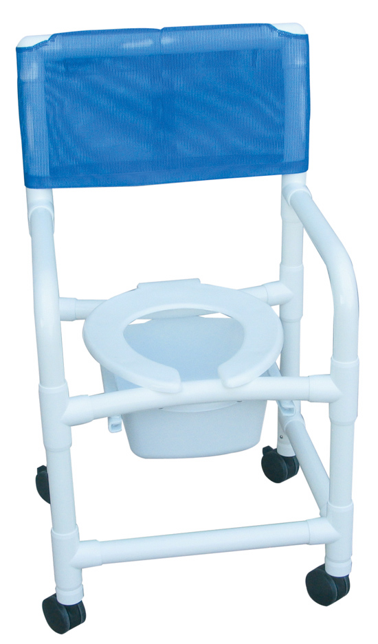 MJM International E118-3TW-SQ-PAIL Echo Shower- Commode Chair