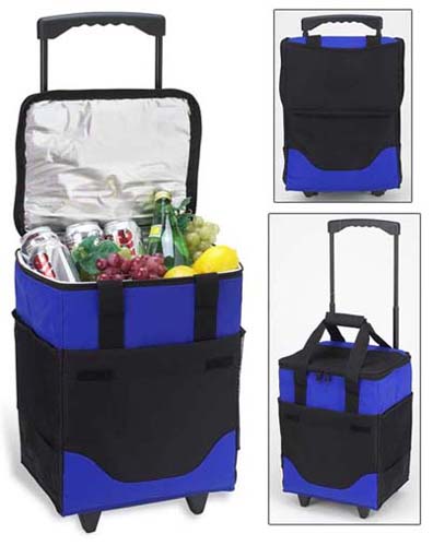 Picture of Picnic at Ascot 395-RB 32 Can Collapsible Rolling Cooler - Royal Blue
