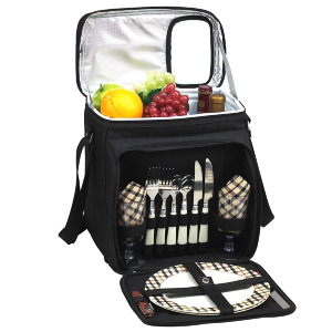 Picture of Picnic at Ascot 526-L London Picnic Cooler for 2 - Black