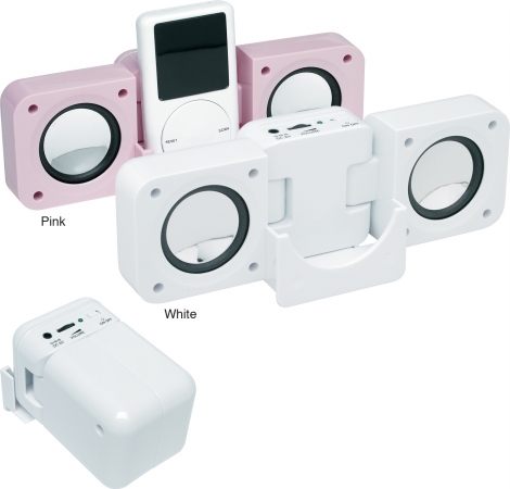 Picture of Premium 190-7354P Folding Speaker System (Case of 25) - Pink