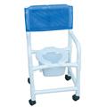 MJM International E118-3TW-SQ-PAIL Echo Shower- Commode Chair MJM International E118-3TW-SQ-PAIL Echo Shower- Commode Chair