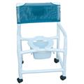 MJM International E122-3TW-SQ-PAIL Echo Shower- Commode Chair MJM International E122-3TW-SQ-PAIL Echo Shower- Commode Chair
