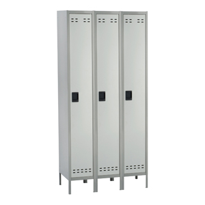 Single Tier Locker 3 Column in Gray