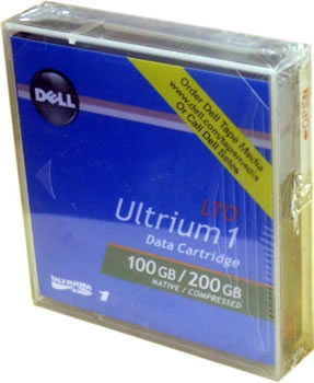 Picture of DELL 09W084 LTO-1 Ultrium 100-200GB Data Tape Cartridge
