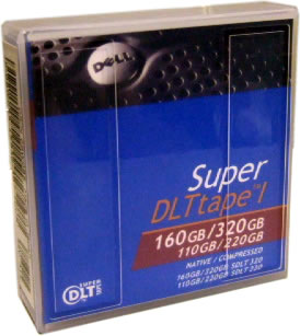 Picture of DELL 09W085 Super DLT-1 160-320GB Data Tape Cartridge