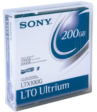 Picture of SONY LTX100G LTO-1 Ultrium 100-200GB Data Cartridge