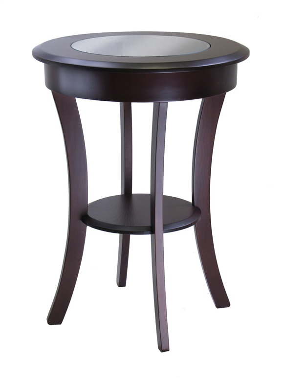 Picture of Winsome 40019 Cassie Round Accent Table with Glass