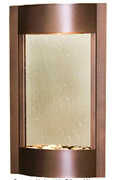 Serene Waters - Silver Mirror Wall Fountain