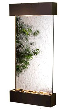 Whispering Creek - Silver Mirror Wall Fountain