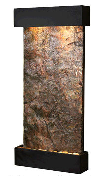 Whispering Creek - Green Natural Slate Wall Fountain